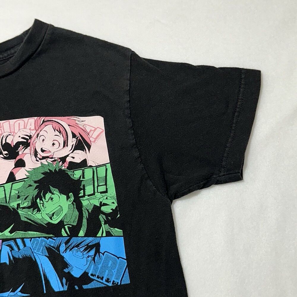 My Hero Academia Adult Small Black Anime Graphic T Shirt Short Sleeve Funimation - Picture 4 of 12